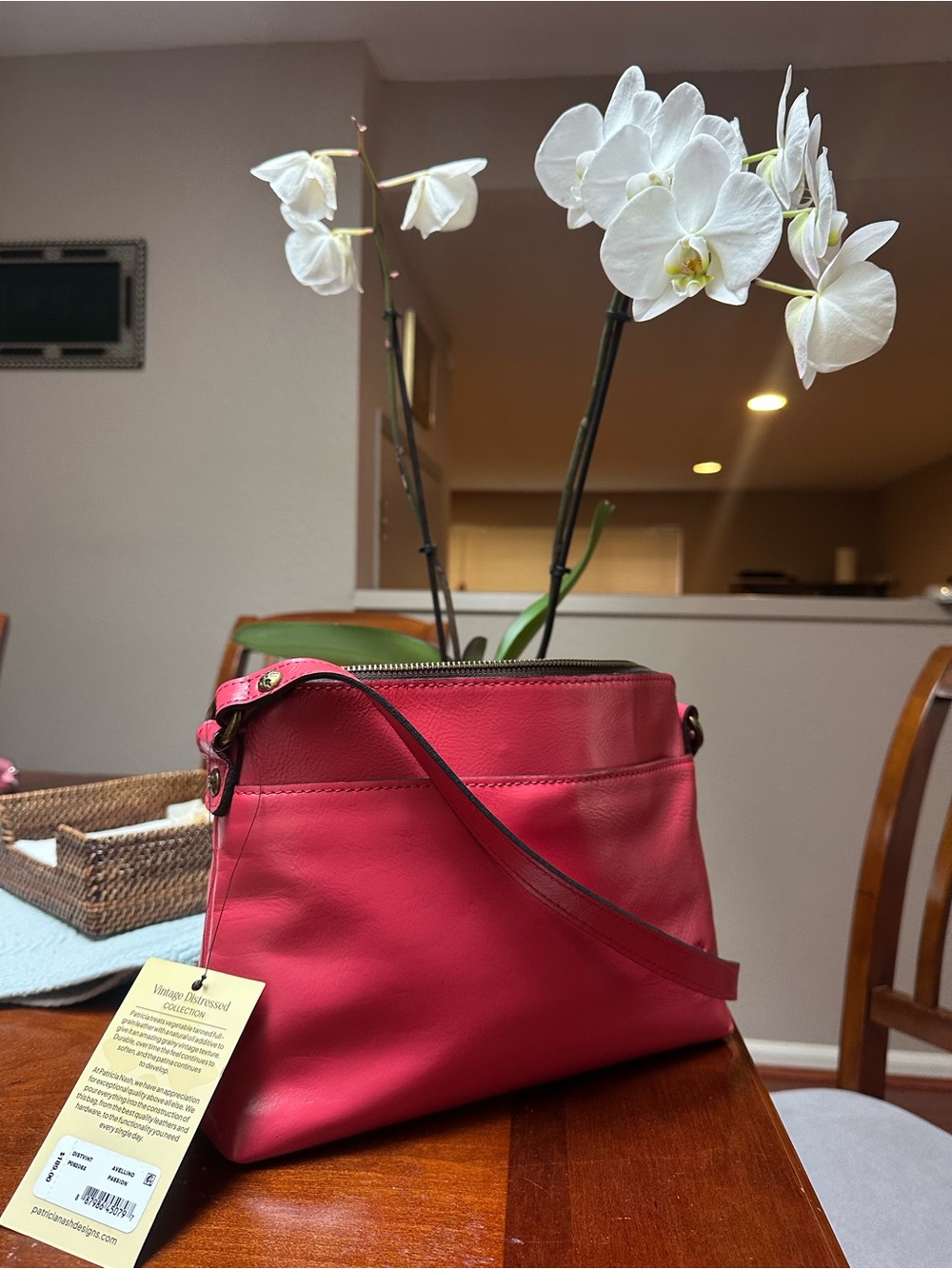 NWT Patricia Nash Pink Leather Crossbody Bag - Picture 2 of 9